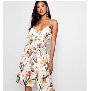 Flora Ruffle Open back skater dress FINAL REDUCTION​​